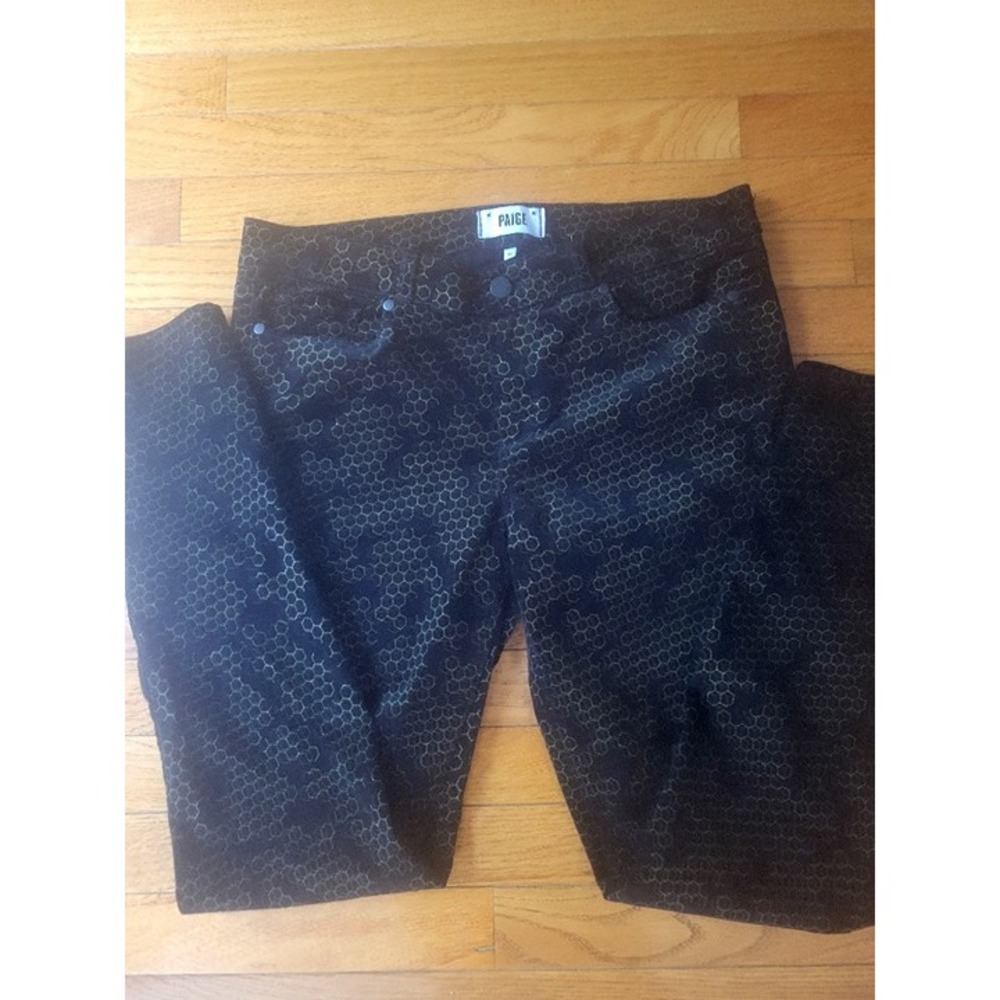 Paige velvet gold honeycomb pant - size 31